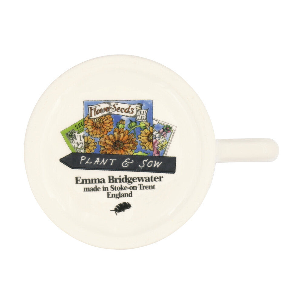 Emma Bridgewater Plant and Sow 1/2 pint hand made mug.
