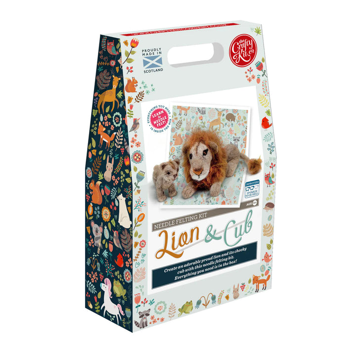 Lion & Cub Needle Felting Craft Kit