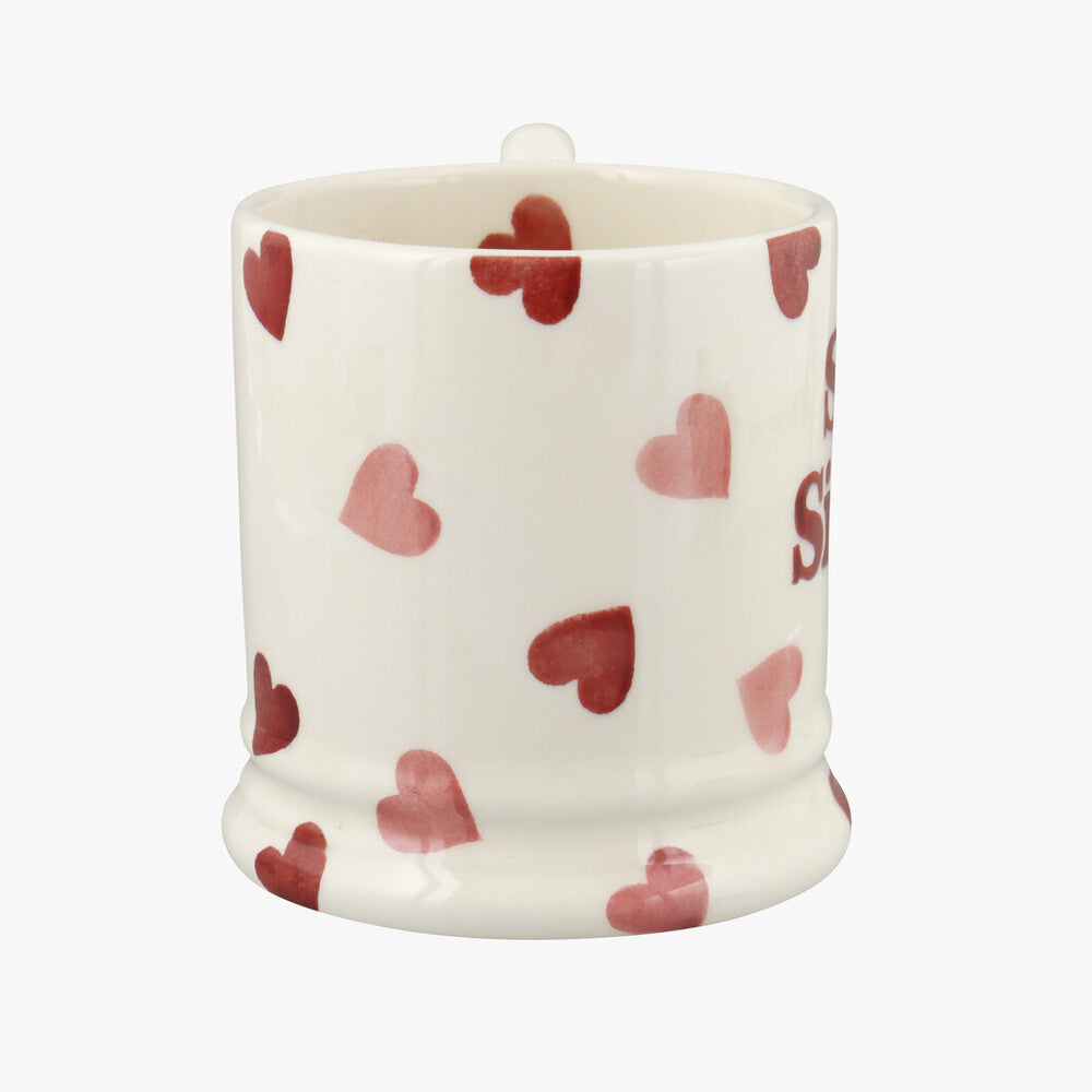 Pink Hearts Souls Sisters 1/2 pint mug by Emma Bridgewater