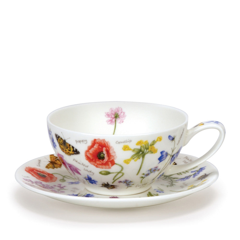 Fine bone china Dunoon Wayside tea cup and & saucer.