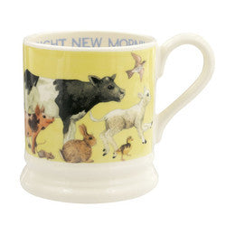 Bright New Morning 1/2 pint mug from Emma Bridgewater. Made in England.