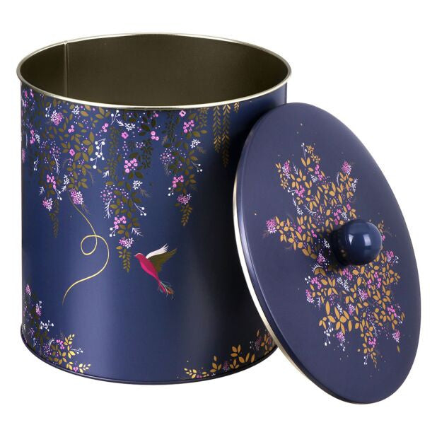 Chelsea Navy Biscuit Barrel from British Lifestyle Brand Sara Miller.