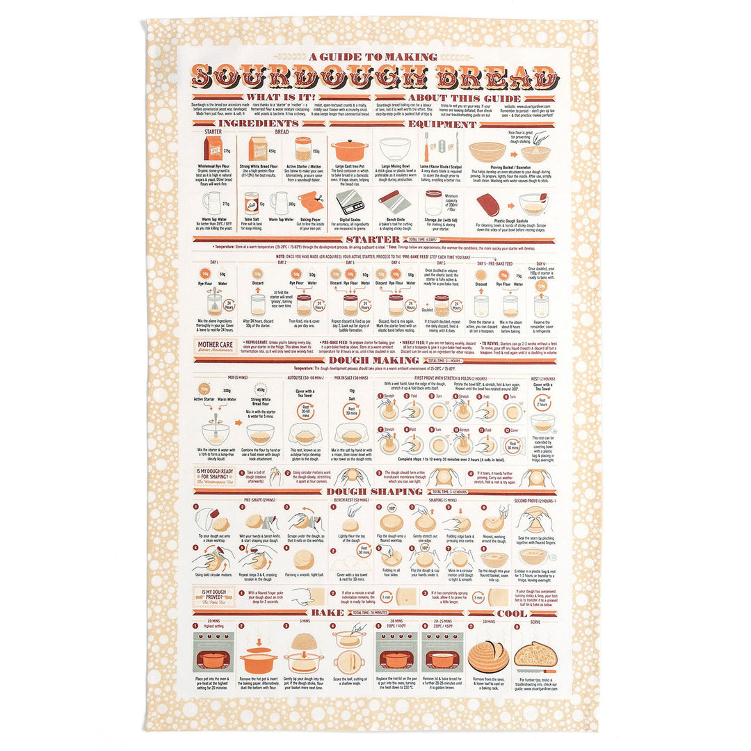 Sourdough Bread Tea Towel by Stuart Gardiner.