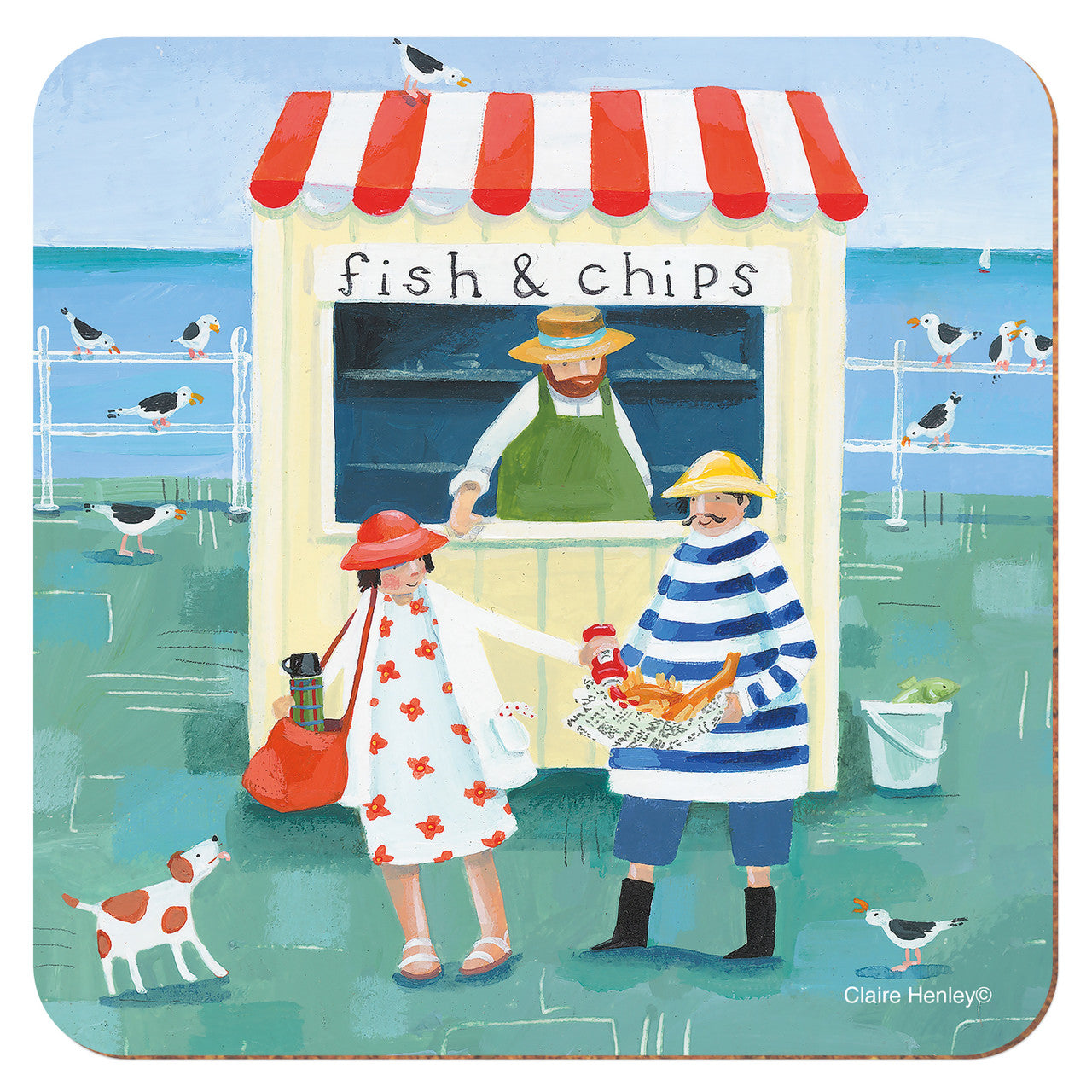 Emma Ball Fish and Chips Placemat.