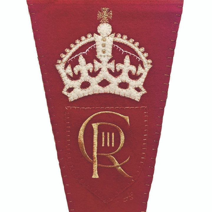 Jan Constantine Coronation Pennant Red