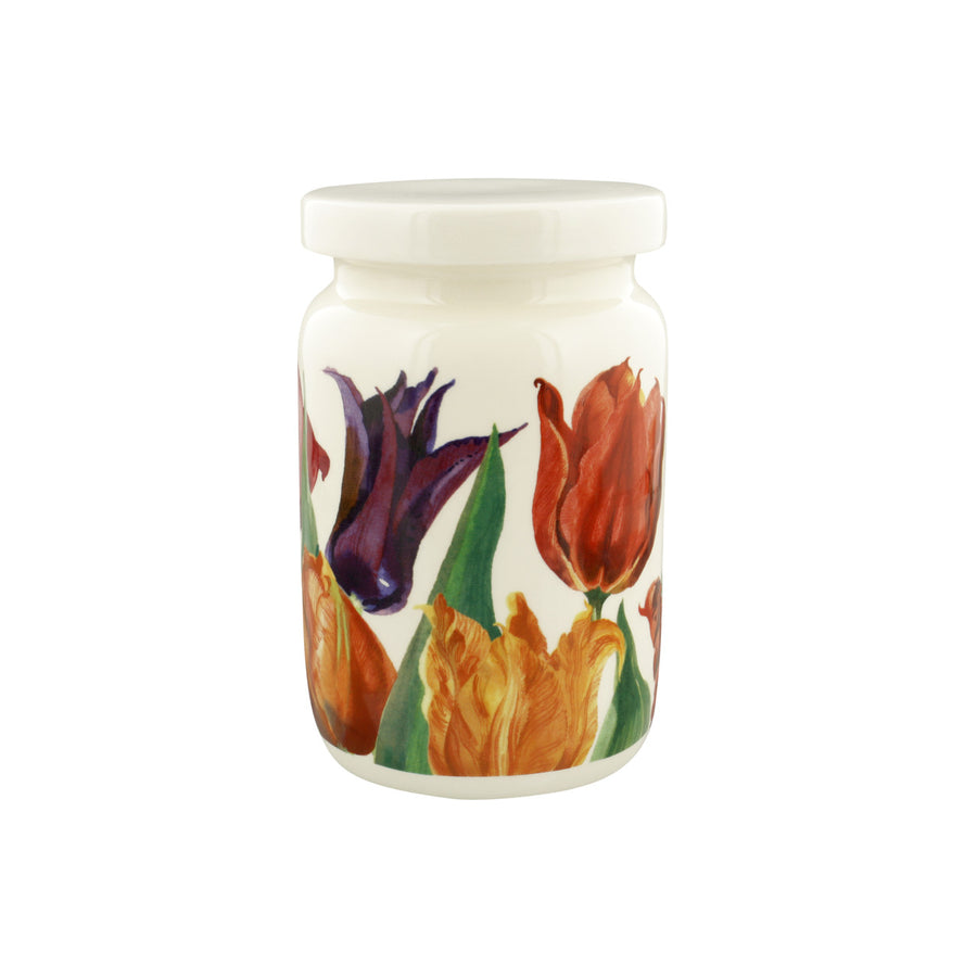 Flowers Tulips Large Jam Jar with Lid