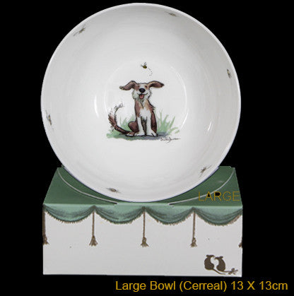 Bee Happy bone china bowl by artist Anita Jeram.