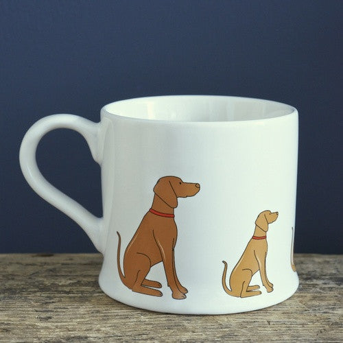 Pottery Vizsla mug from Sweet William Designs.