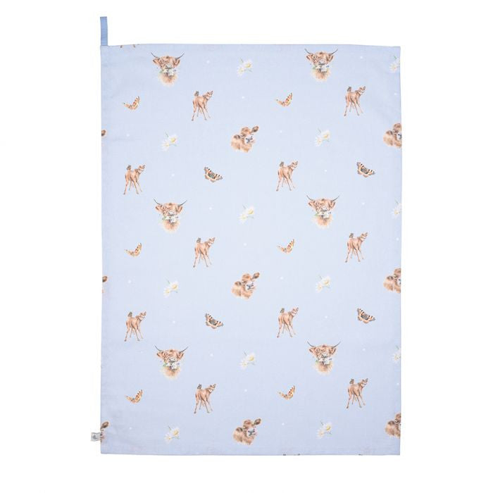 'Farmyard Friends' Farmyard Animal Tea Towel by Wrendale Designs