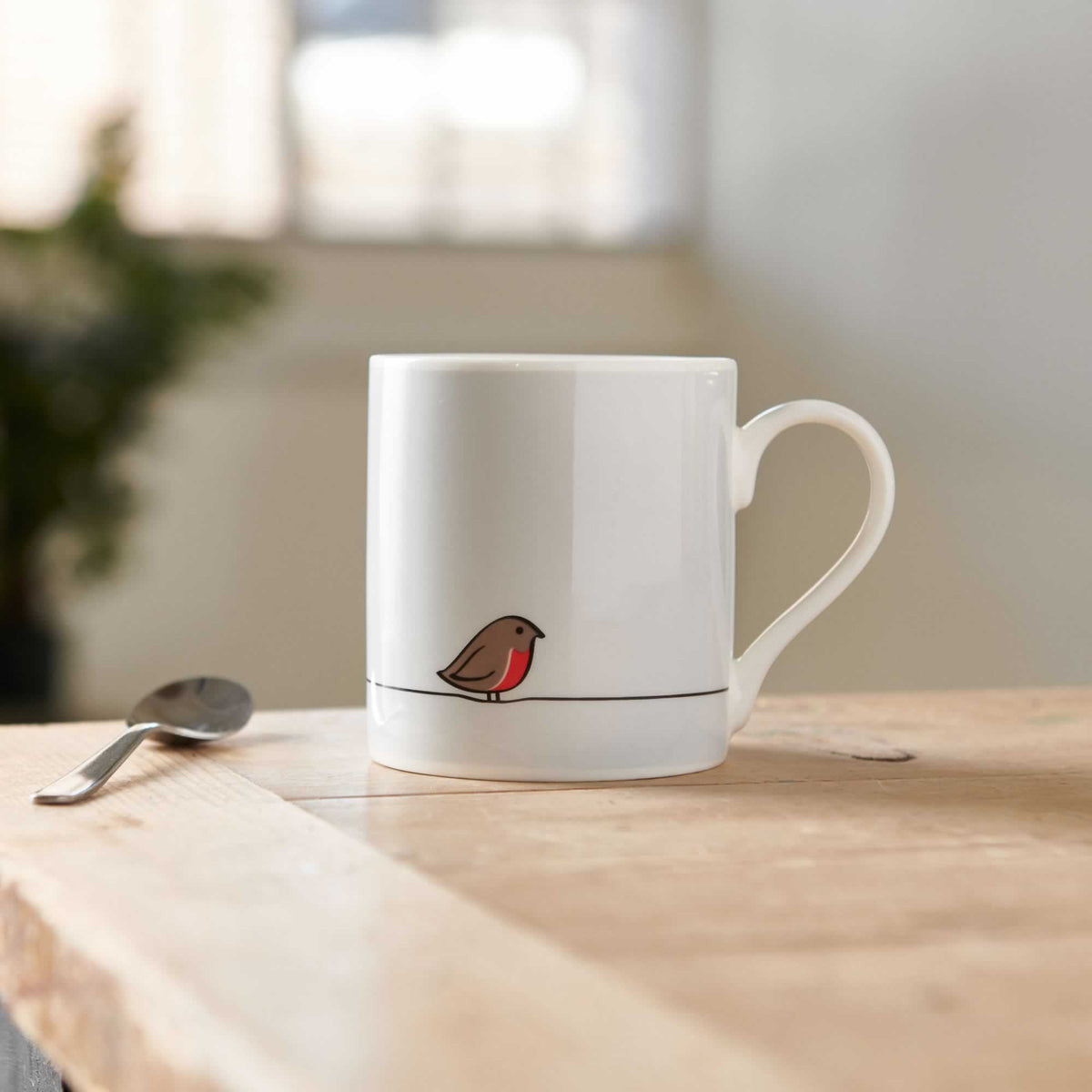 Robin Bone China Mug by Jin Designs.