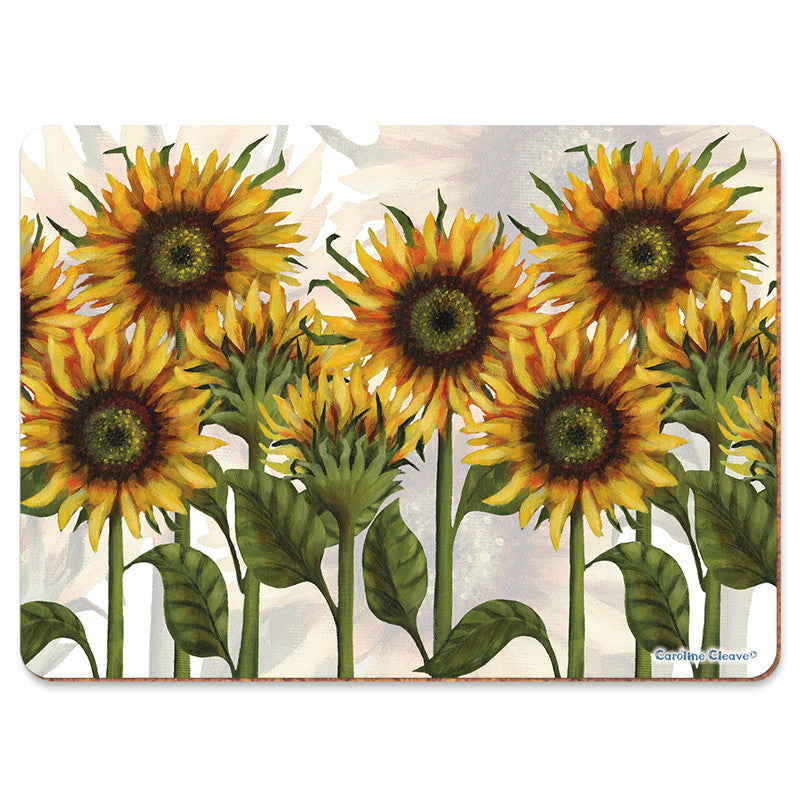 Sunflowers placemat by Emma Ball