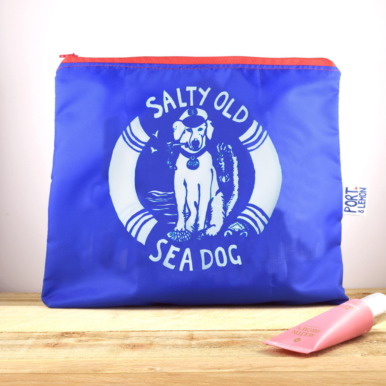 Port & Lemon Salty Sea Dog Large Zip bag