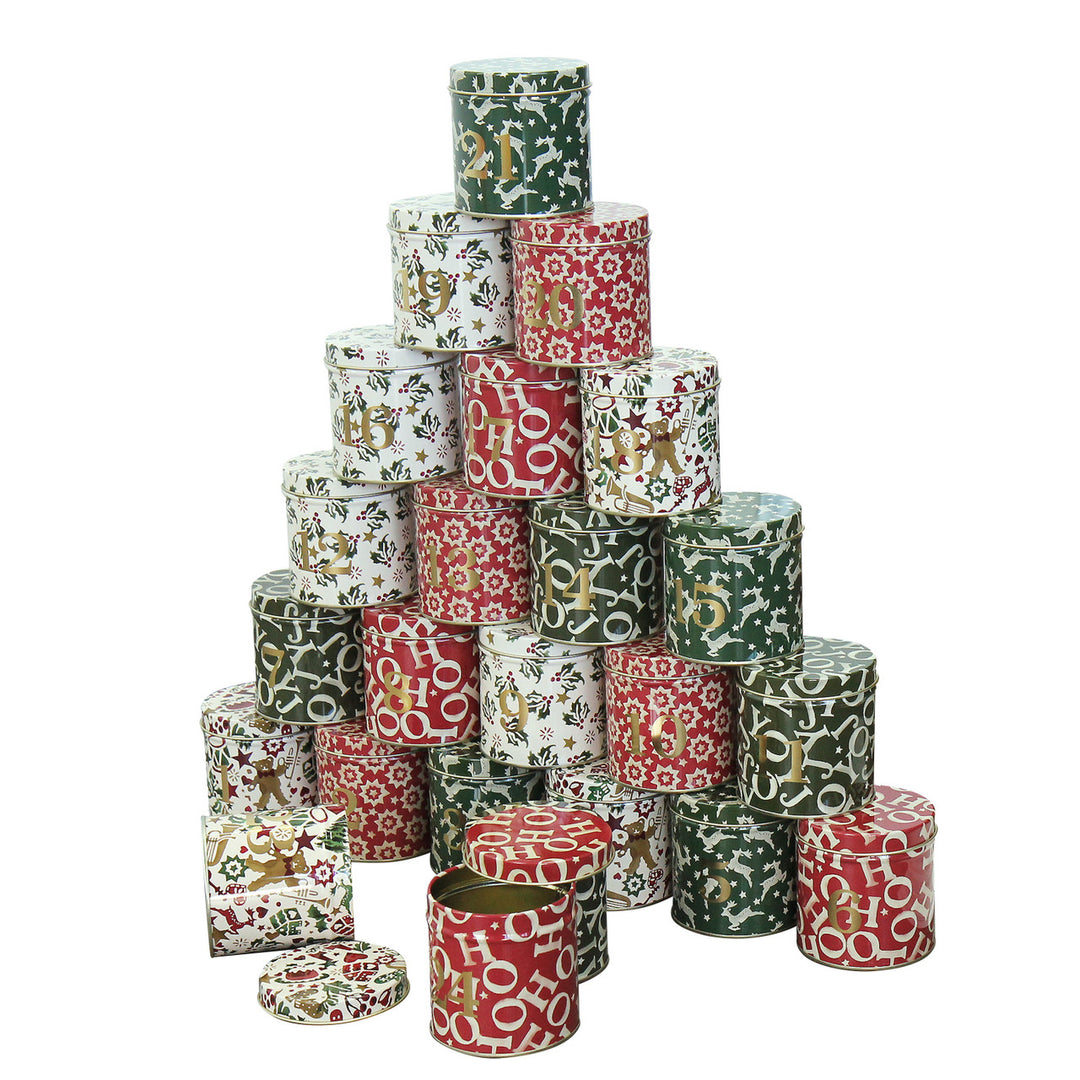 Christmas Joy Advent Tin Calendar