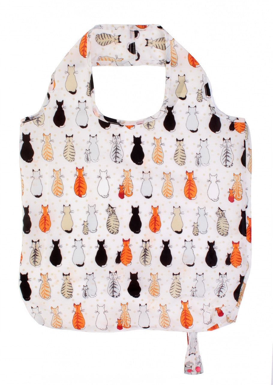 Cats In Waiting packable bag by Ulster Weavers 