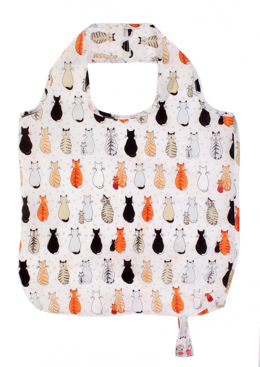 Cats In Waiting packable bag by Ulster Weavers 