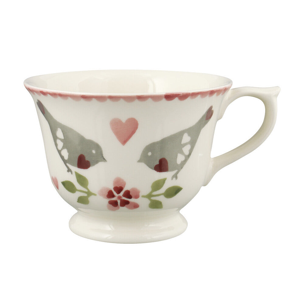 Emma Bridgewater Lovebirds Large Teacup & Saucer Boxed