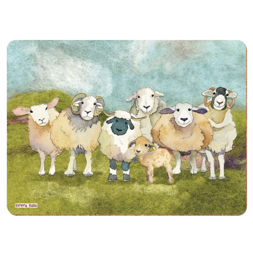 Felted Sheep placemat by Emma Ball