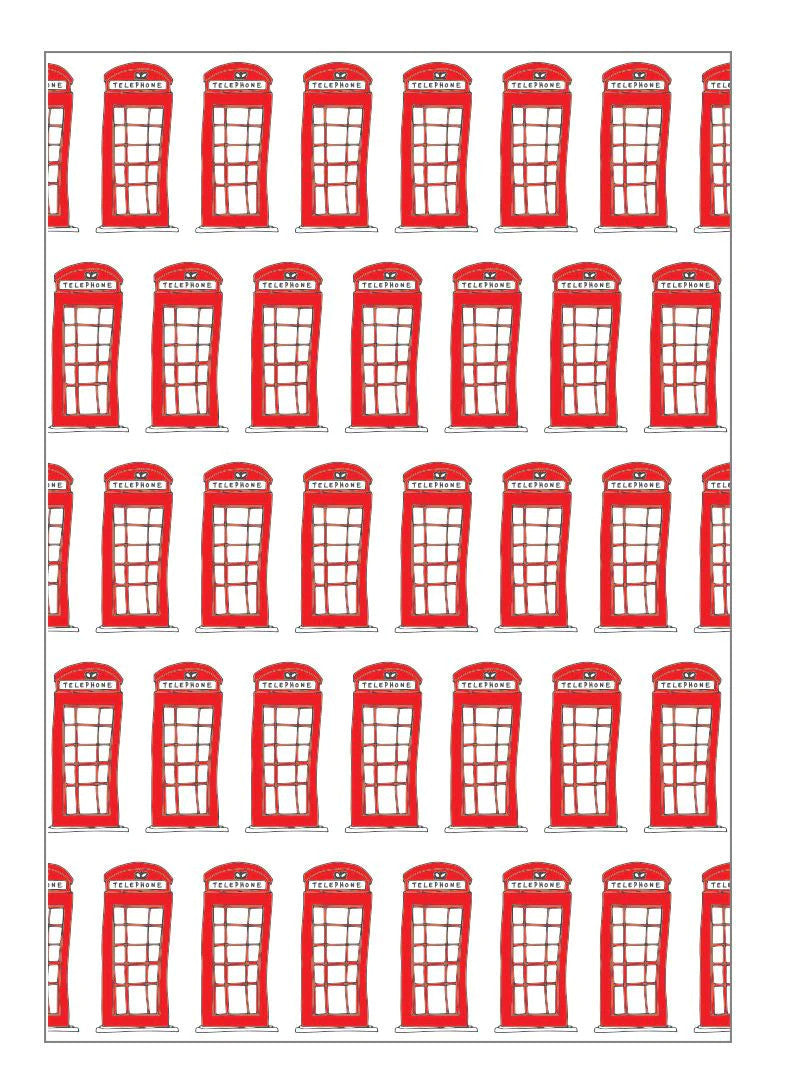 Telephone Boxes Greeting Card from Victoria Eggs.