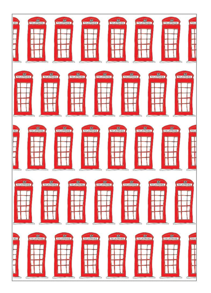 Telephone Boxes Greeting Card from Victoria Eggs.