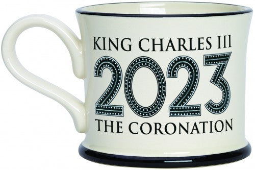 King Charles III Coronation Mug by Moorland Pottery.