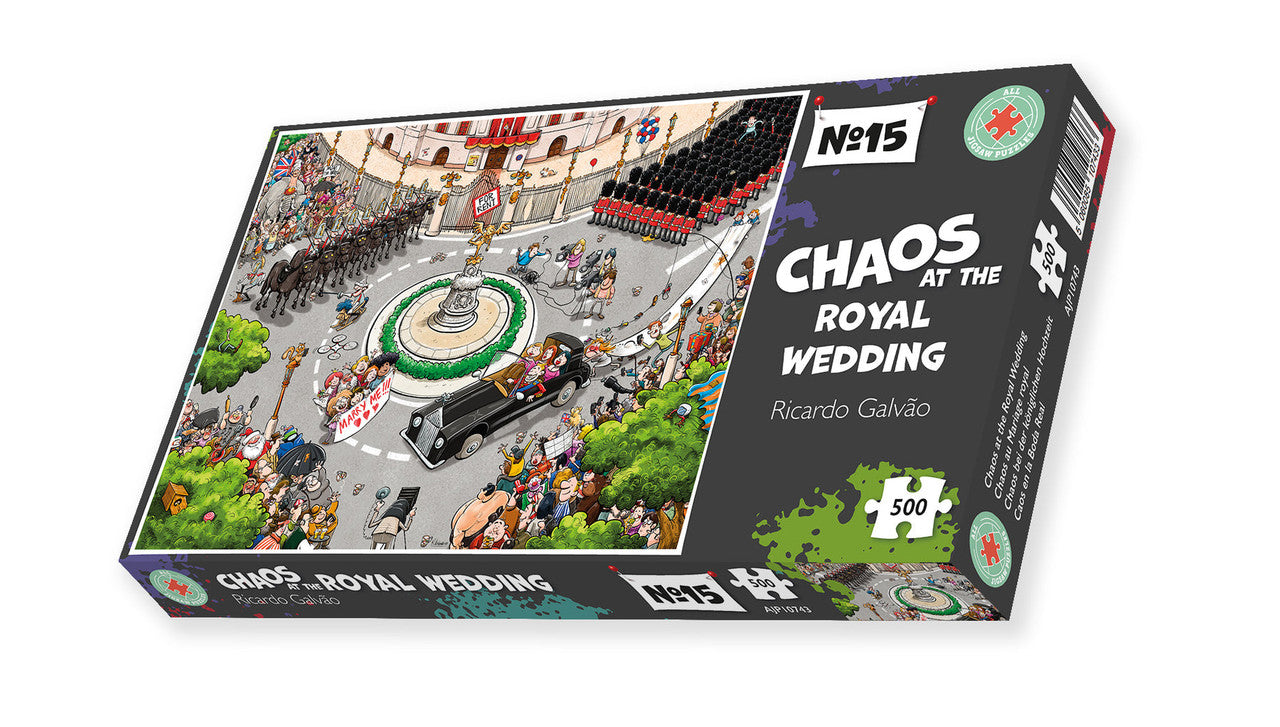 Chaos at the Royal Wedding 500 Piece Jigsaw Puzzle.