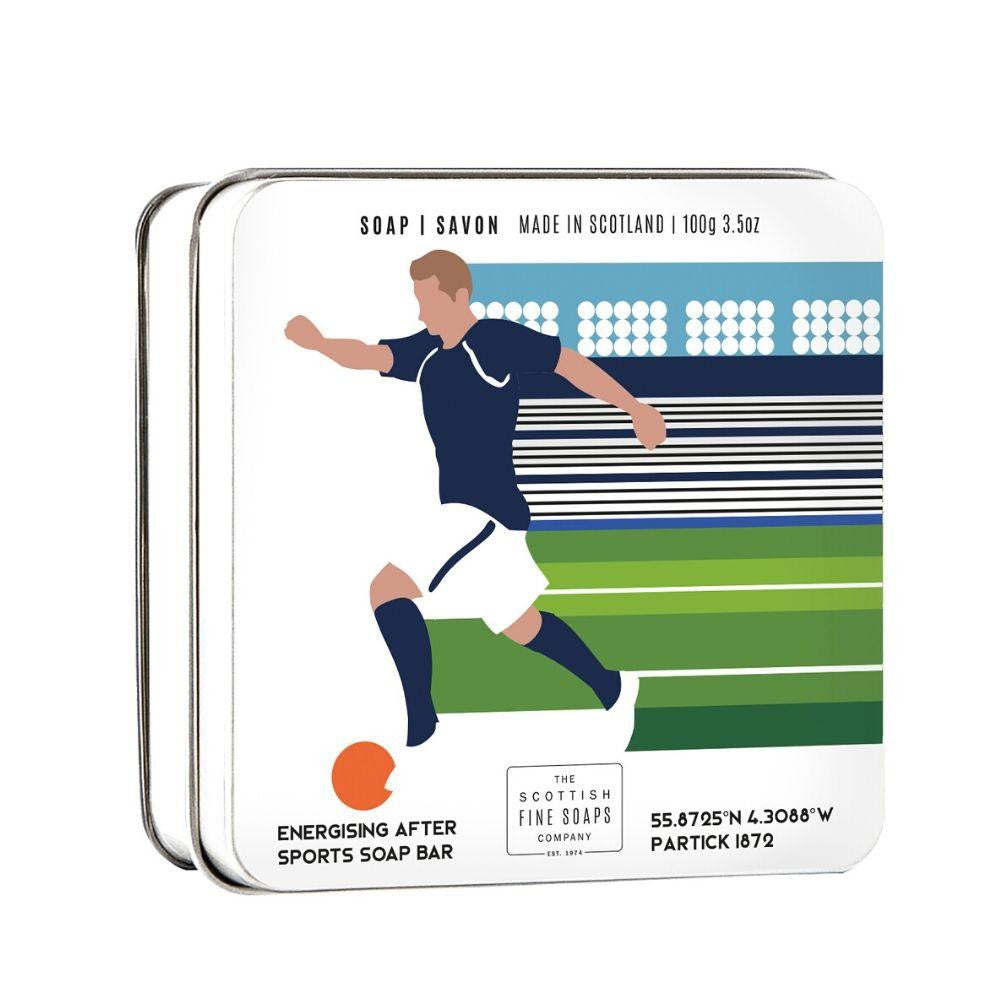 Made in Scotland Sport Soap in a Tin from The Scottish Soaps Company -  Soccer
