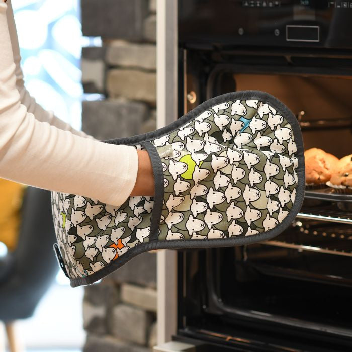 herdy Flock 100% cotton oven glove, made in Europe.