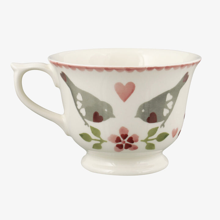 Emma Bridgewater Lovebirds Large Teacup & Saucer Boxed