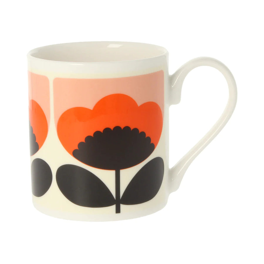 Spring Bloom Orange Bone China Mug by Orla Kiely