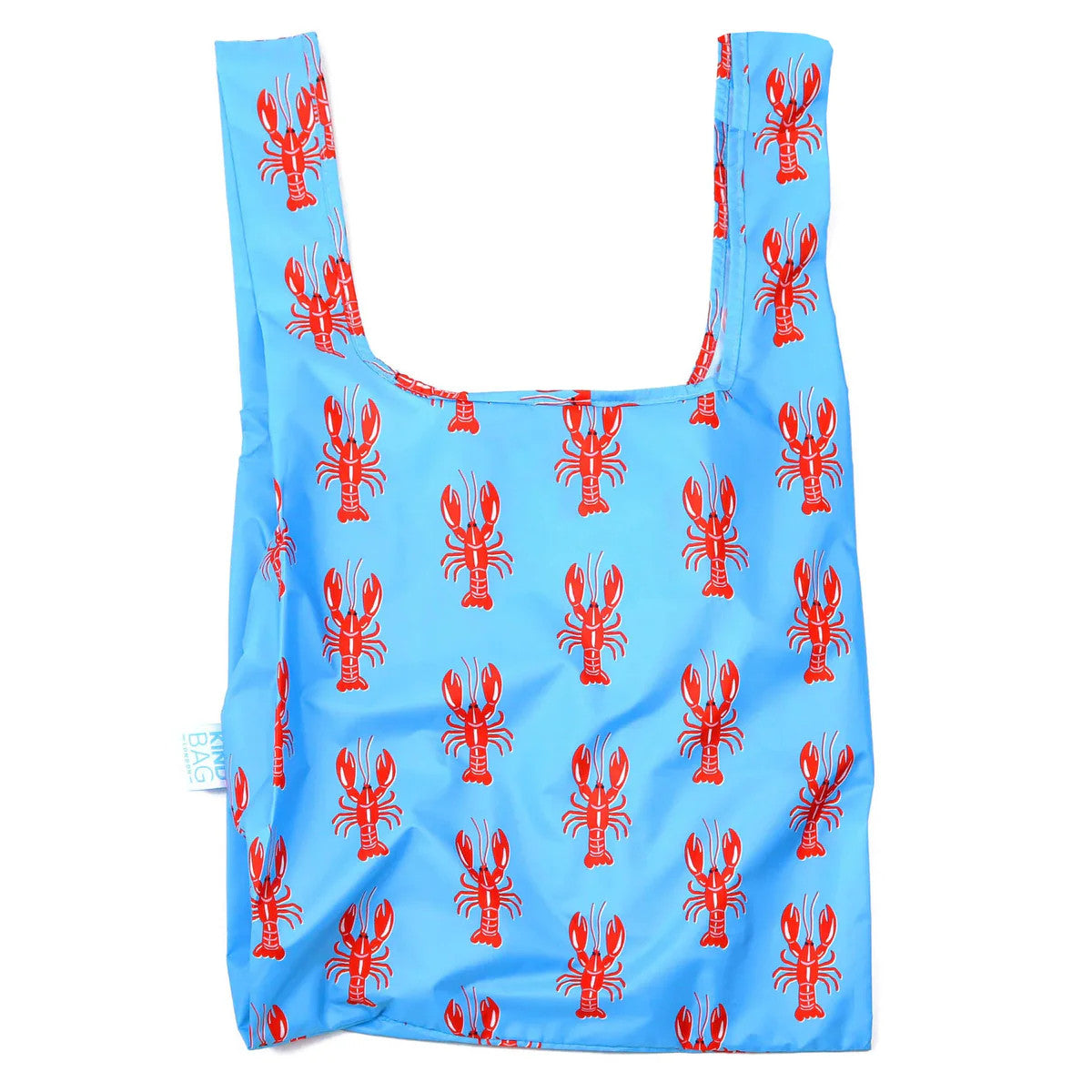 Lobster Medium Reusable Bag made form 100% recycled plastic bottles from Kind Bag London.