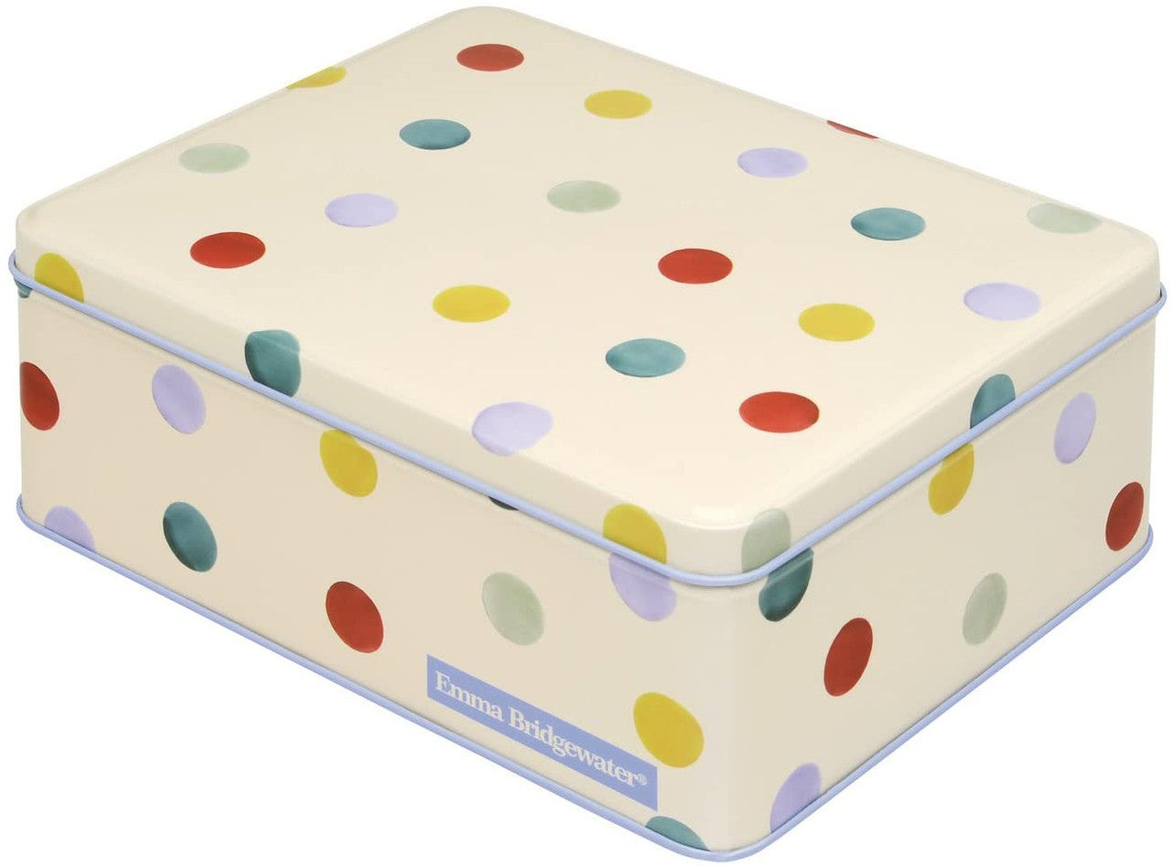 Emma Bridgewater Polka Dot Deep Rectangular Tin.