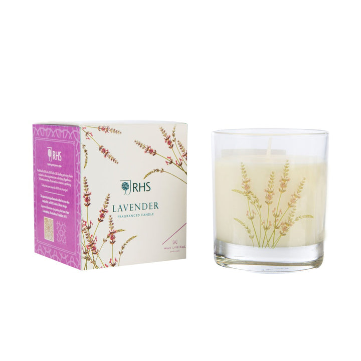 RHS Fragrant Garden Lavender Candle by Wax Lyrical. Made in England.