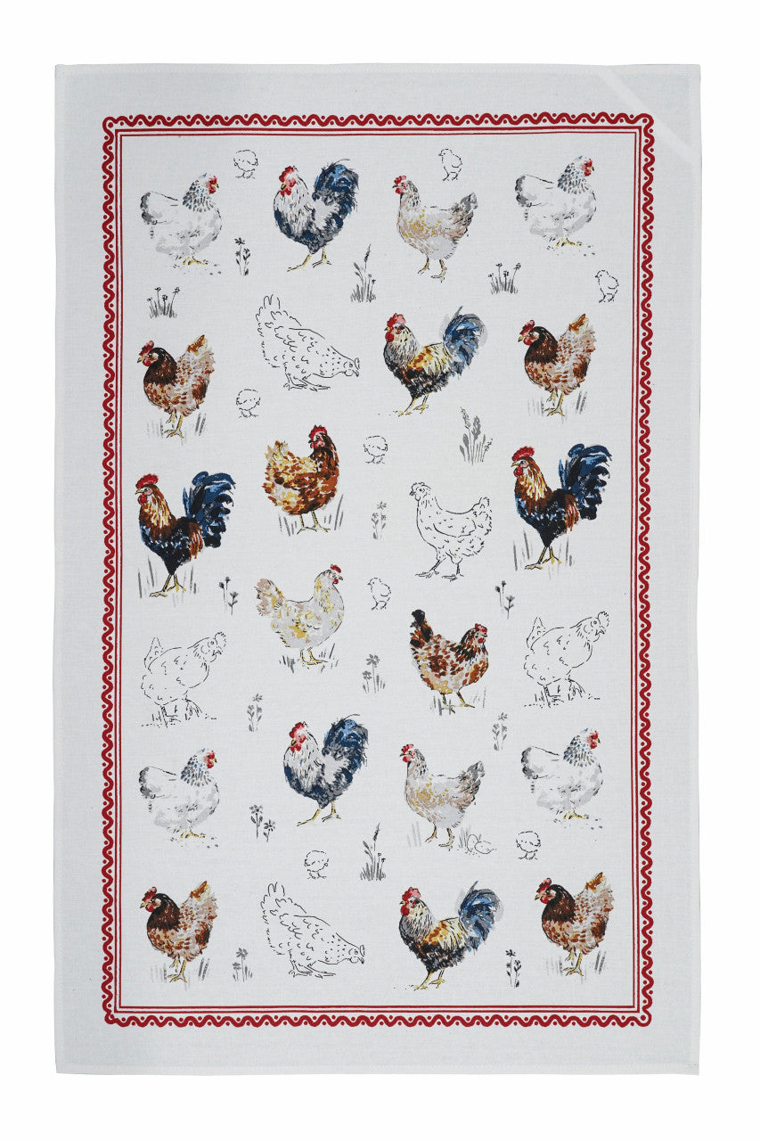 Farm Birds Tea Towel by Ulster Weavers