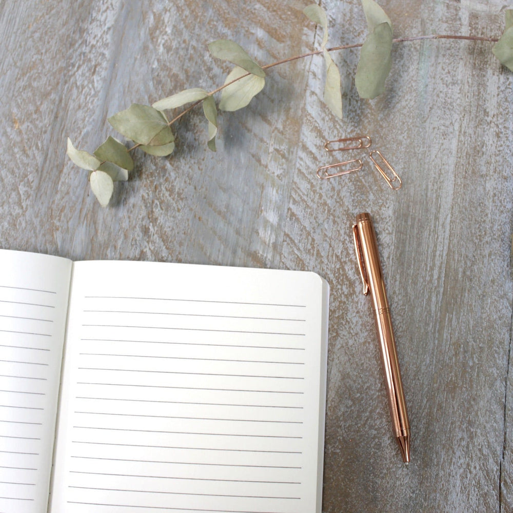 Hydrangea Pure A5 Lined Notebook by Toasted Crumpet.