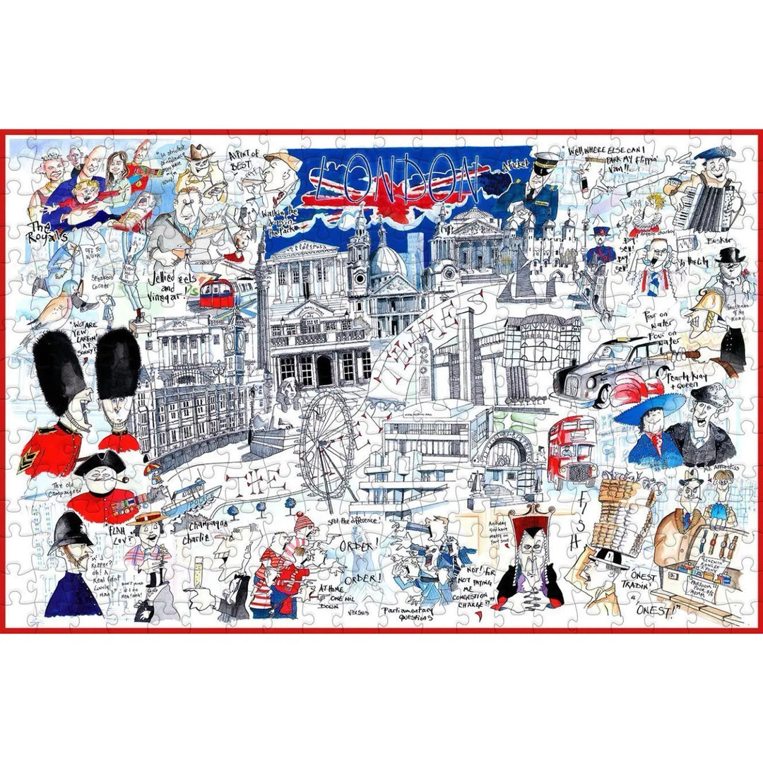 Tim Bulmer London Map 1000 Piece Jigsaw Puzzle.