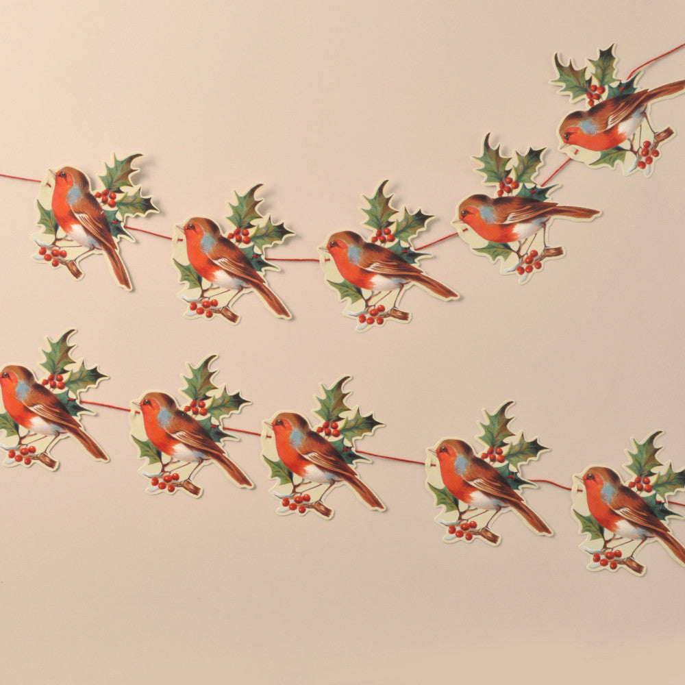 Robin and Holly Garland Decorations.