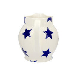 Emma Bridgewater Blue Star Half Pint Jug. Handmade in England.