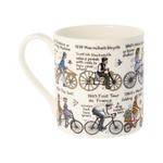 The History of Cycling Bone China Mug by Picturemaps