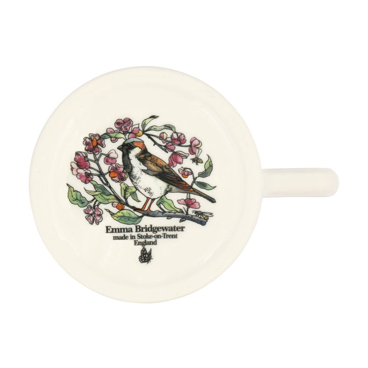 Emma Bridgewater Birds In The Hedgerow Spindle & House Sparrow Half Pint Mug. 