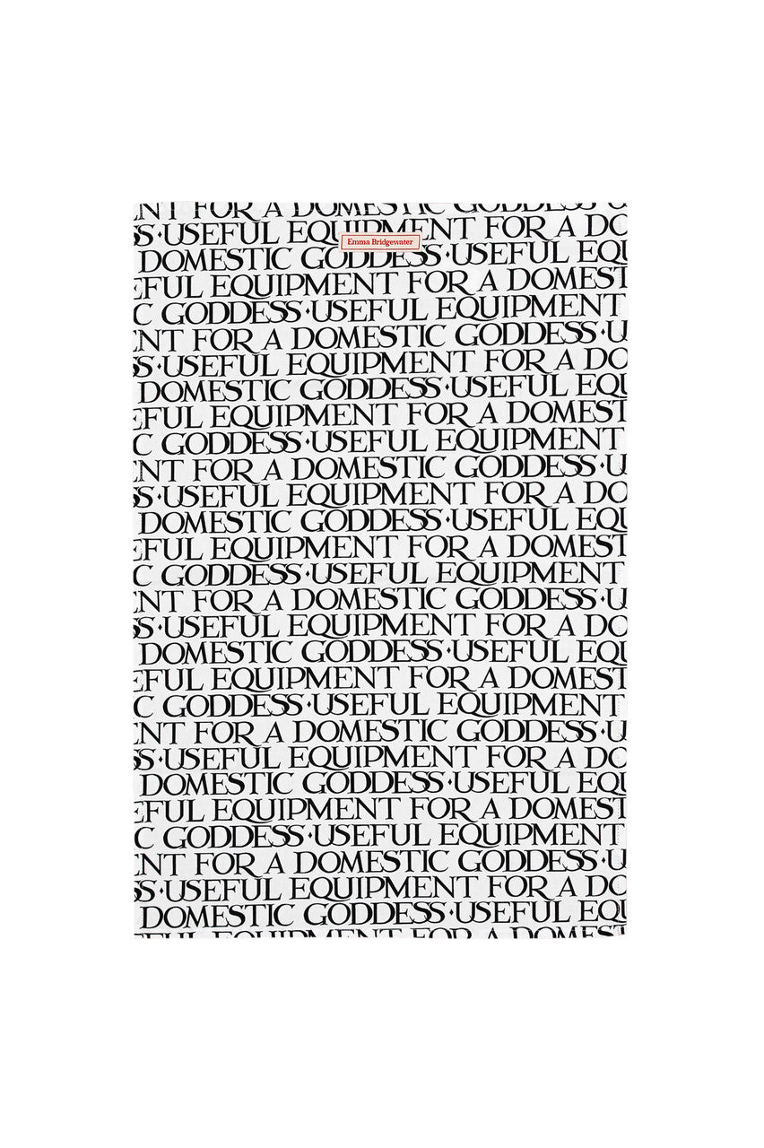 Black Toast Lettering Tea Towel by Emma Bridgewater