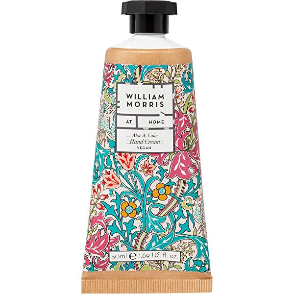 William Morris Strawberry Aloe & Lime 50ml Hand Cream by Heathcote & Ivory - Golden Lily Light