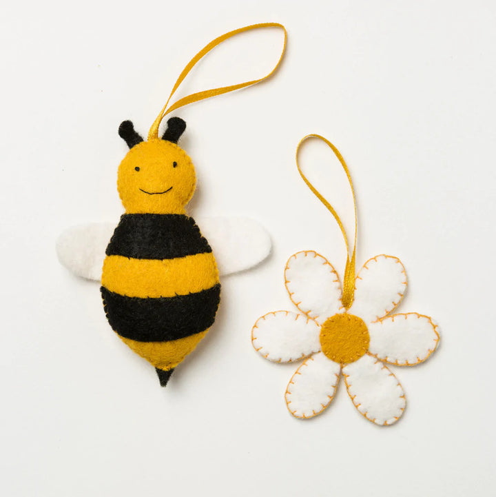 Bee & Flower Wool Mix Felt Craft Kit by Corinne Lapierre