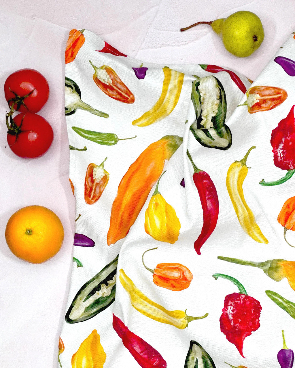 Chili Tea Towel by Corinne Alexander