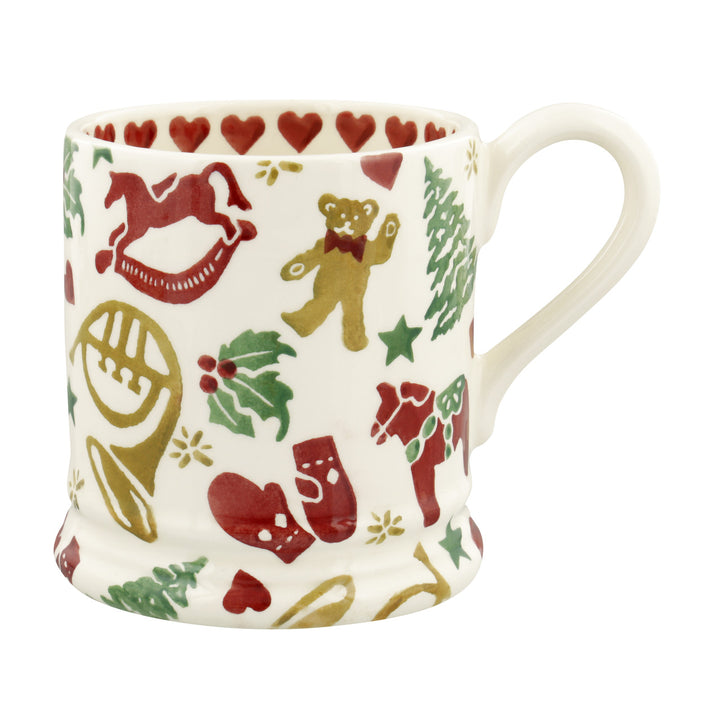 Christmas Celebration 1/2 pint mug handmade by Emma Bridgewater