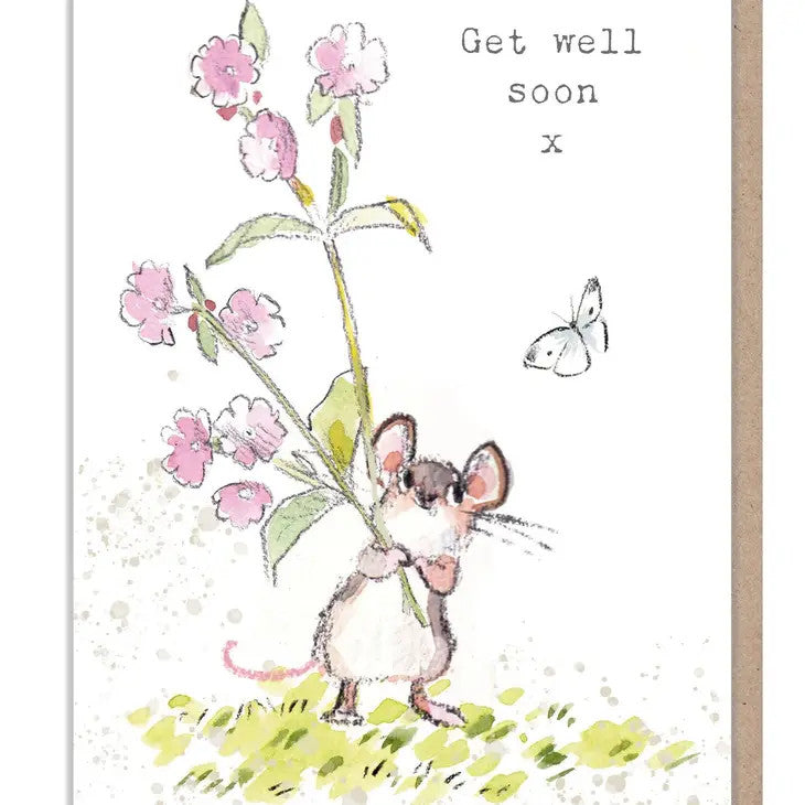 Get Well Soon greetings card by Paper Shed Designs.