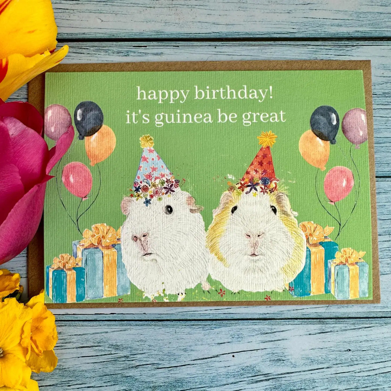 Birthday Guinea Pigs Eco-card