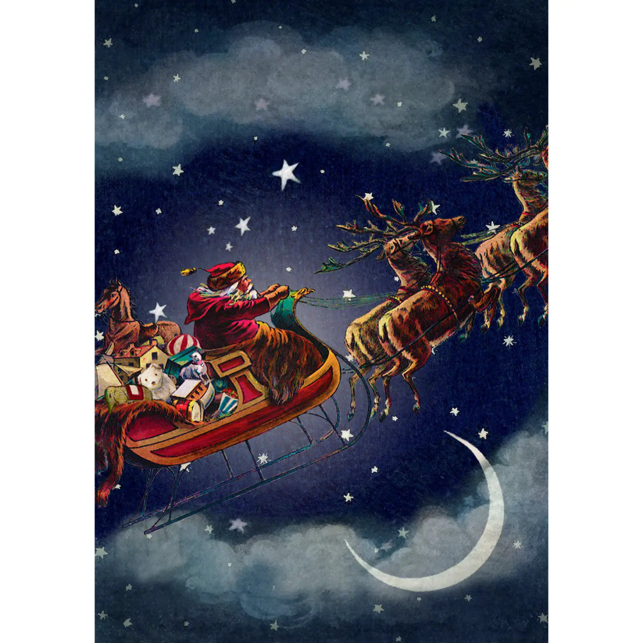 Starry Night Christmas Card by Madame Treacle.