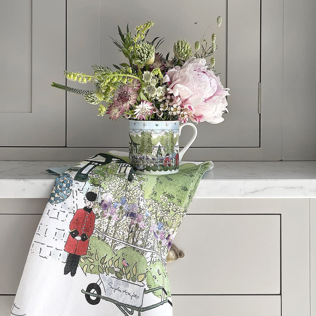 Chelsea Flower Show Tea Towel by Sophie Allport