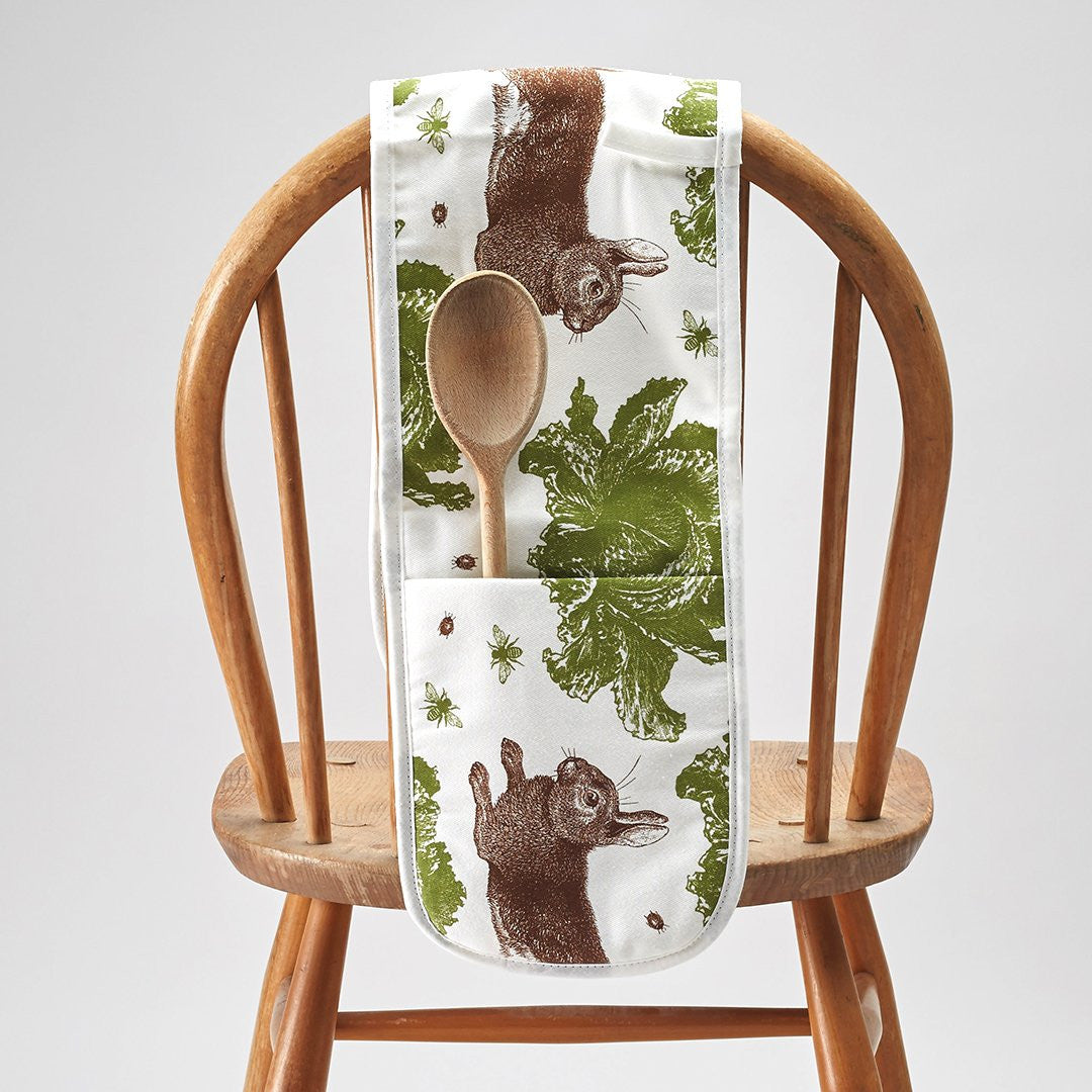Thornback & Peel 100% cotton Rabbit & Cabbage Double Oven Glove