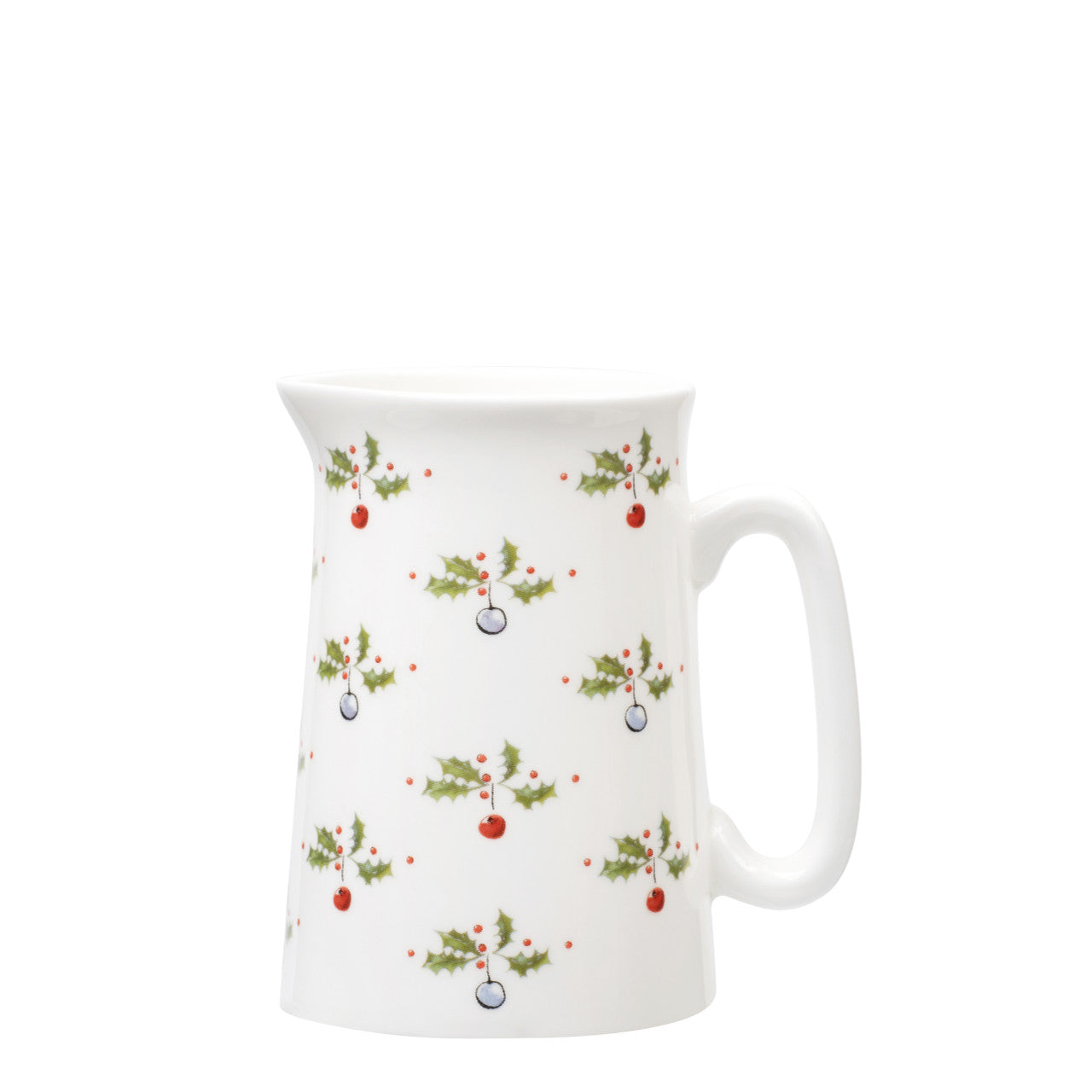 Holly and Berry Bone China Tiny Jug by Jane Abbott